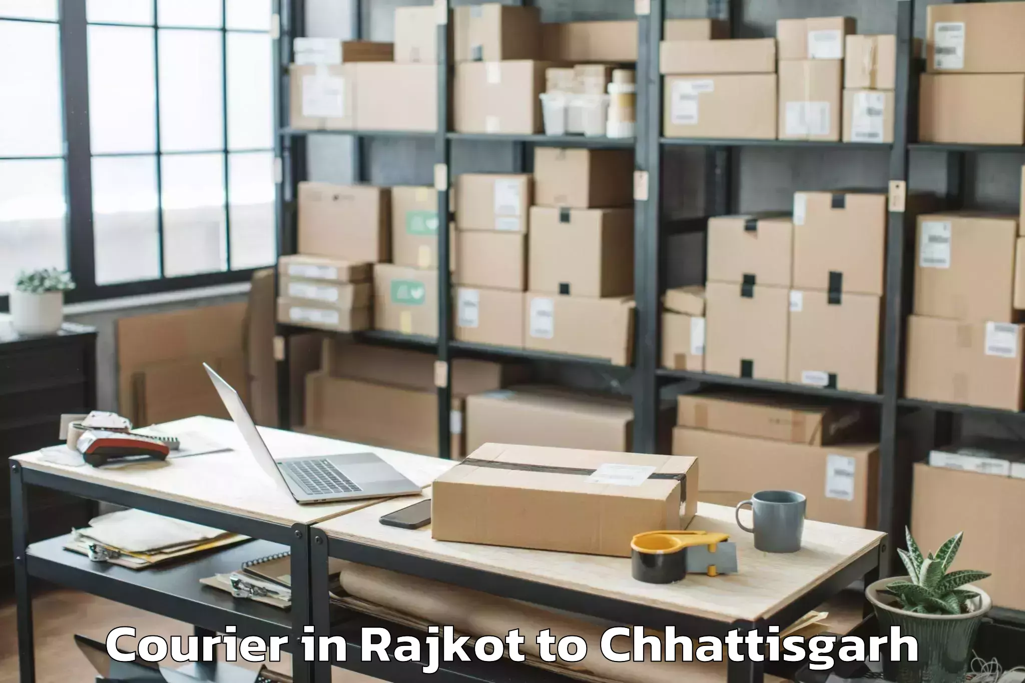 Book Rajkot to Tokapal Courier Online